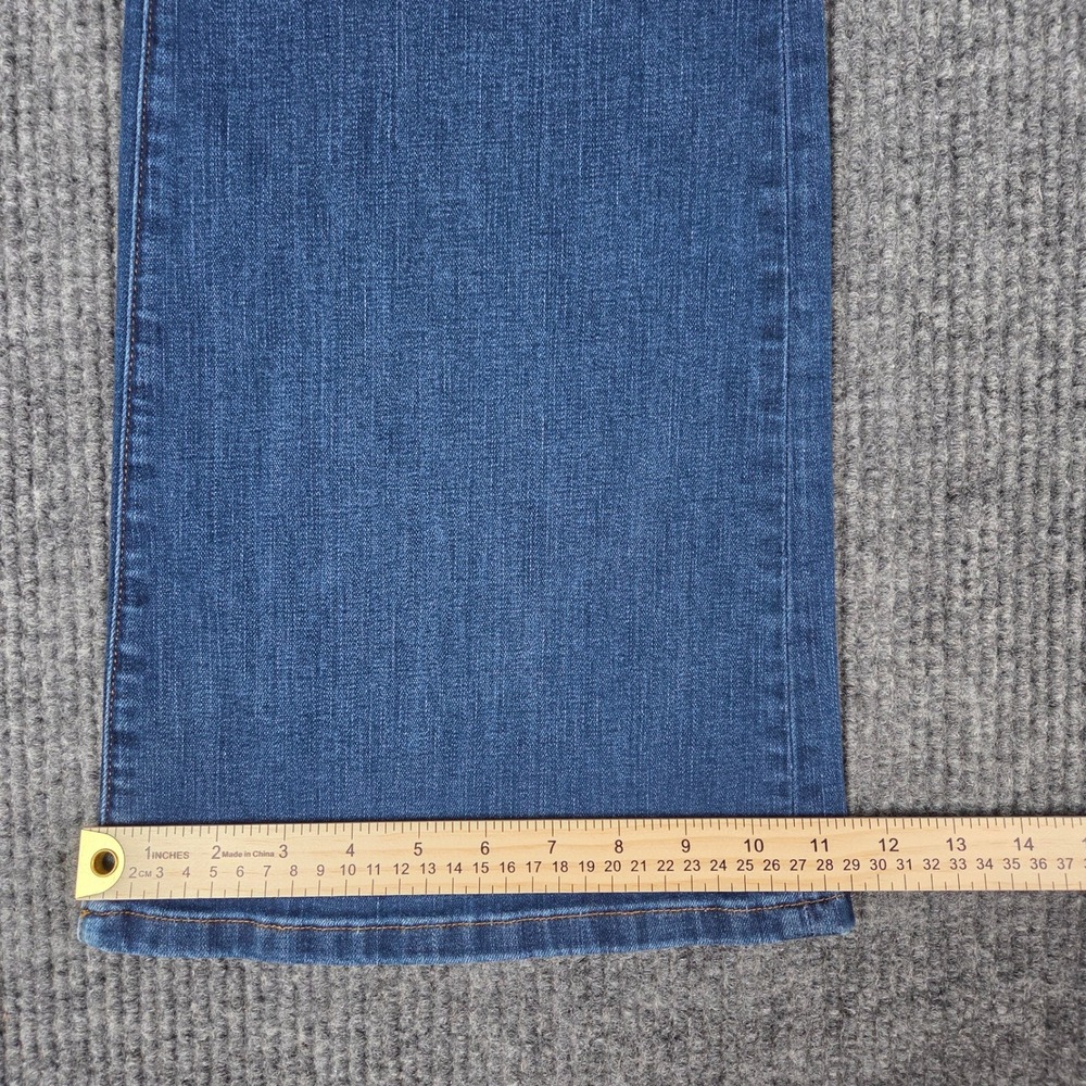 Good American Good Legs Flare Jeans Size 15 Blue High Rise‎ Stretch GLF270T - Picture 6 of 8
